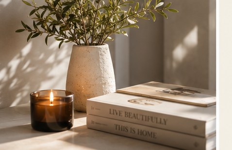 A calm reading corner